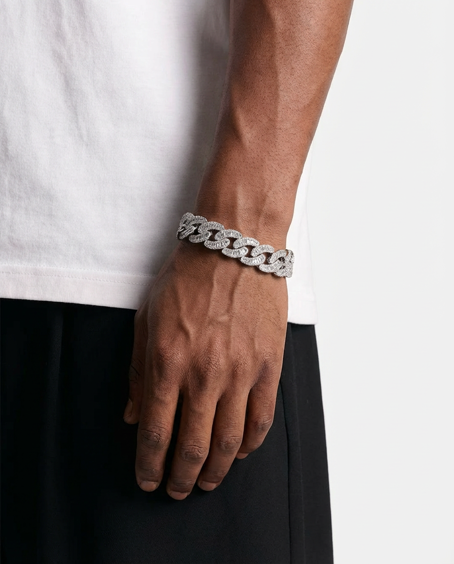 Imperial Iced Rope Chain Bracelet