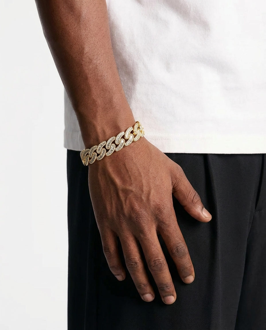 Imperial Iced Rope Chain Bracelet