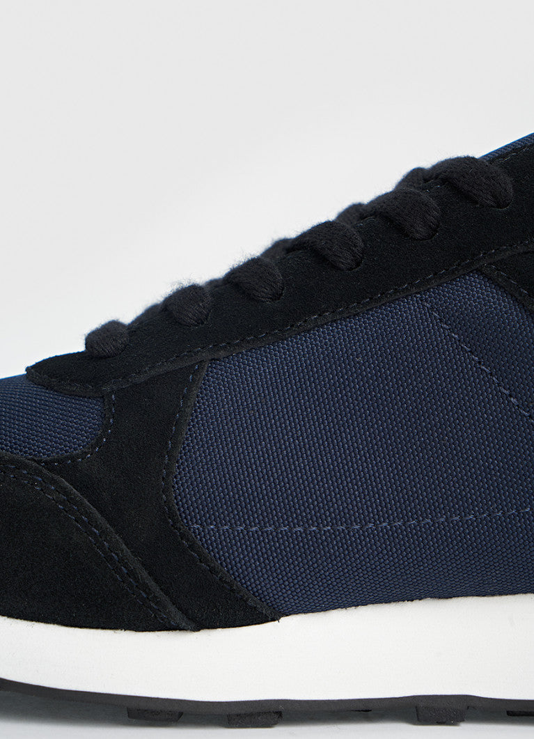 Simple Suede Insert Sneaker Navy