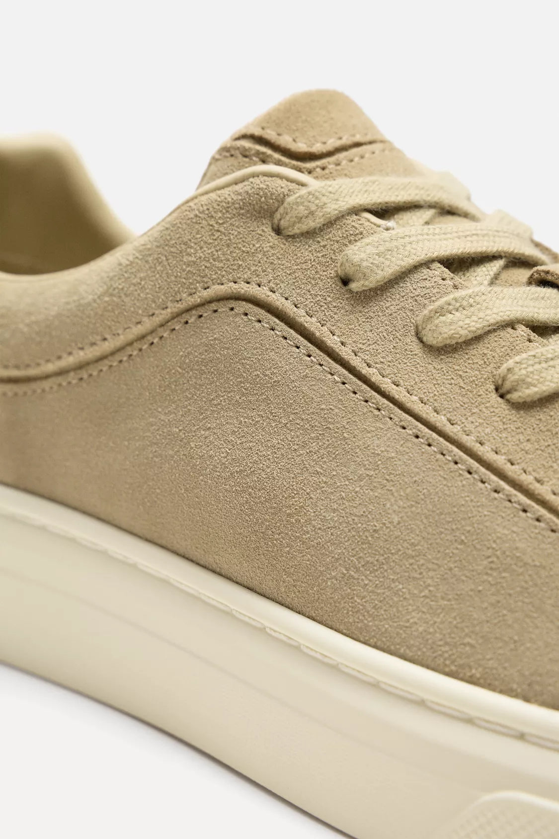 FAUX SUEDE SIMPLE SNEAKER OLIVE