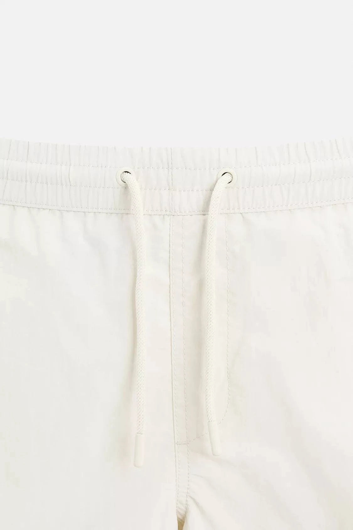 BASIC MID-LENGTH SWIMMING SHORT - WHITE - Tour&Tate