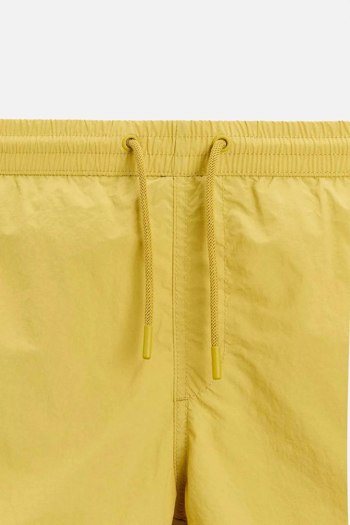 BASIC MID-LENGTH SWIMMING SHORT - YELLOW - Tour&Tate