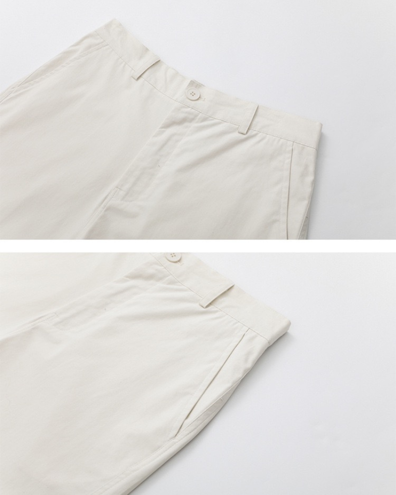 Short classique en coton taillé