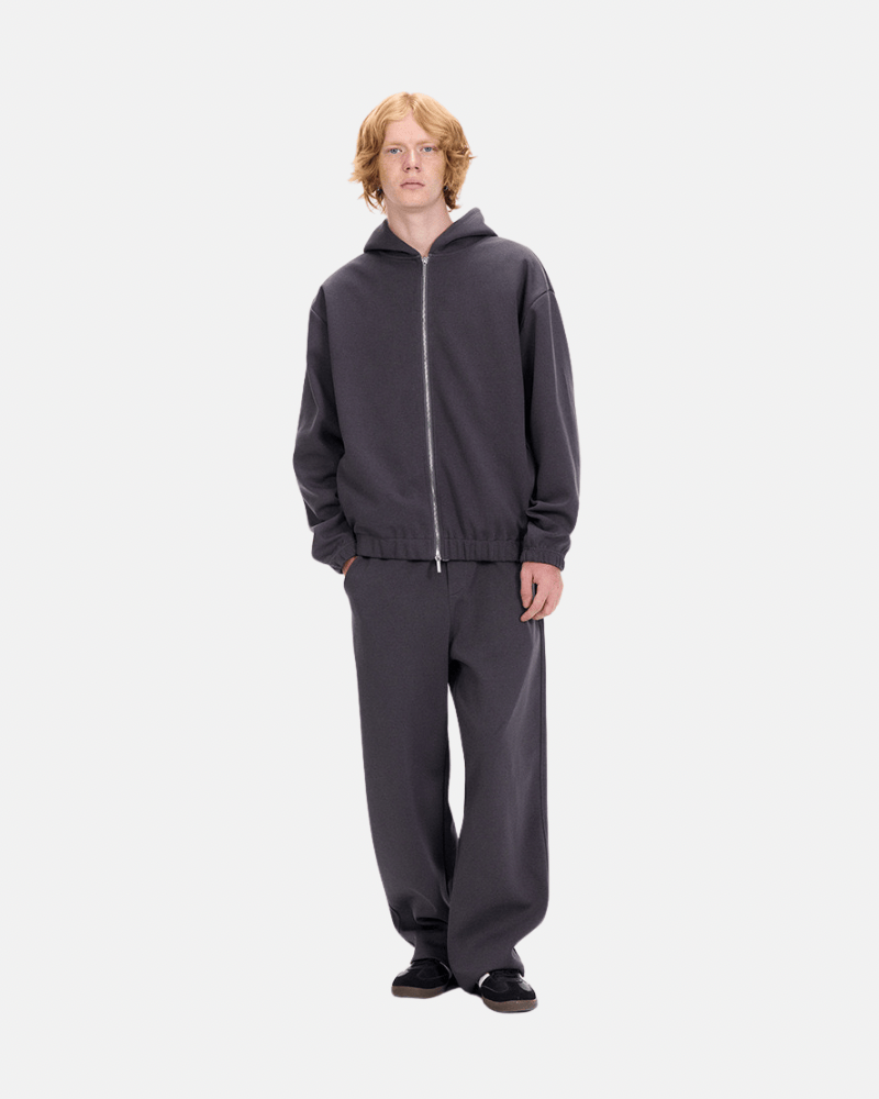 Zip‑Up Hoodie and Wide‑Leg Pants Set