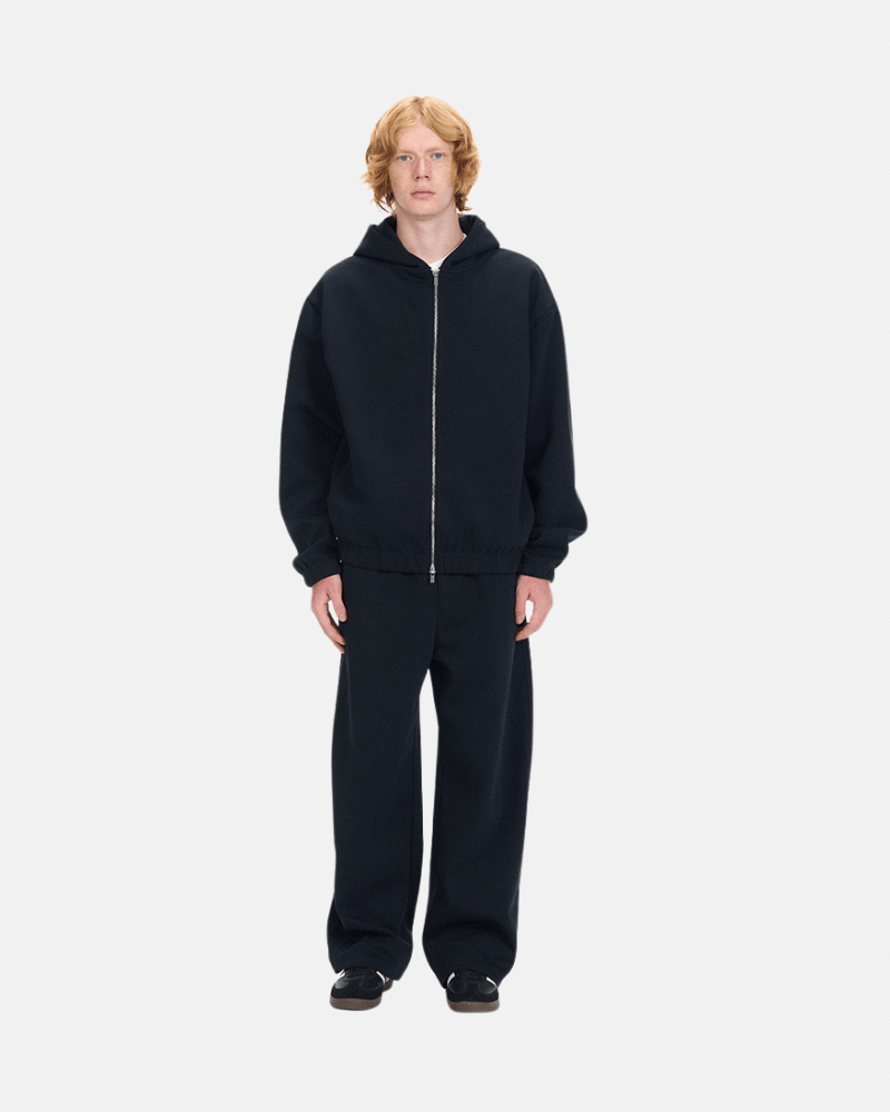 Zip‑Up Hoodie and Wide‑Leg Pants Set