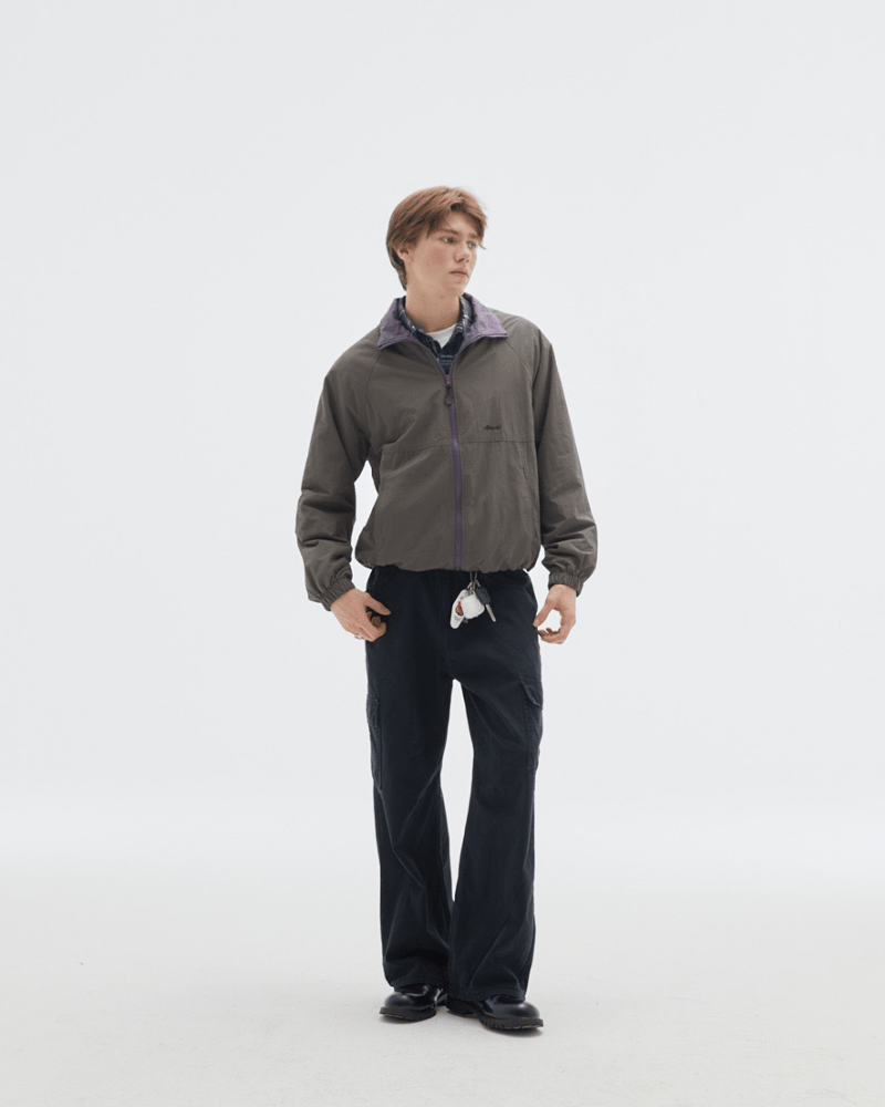 Two‑Tone Zip Windbreaker