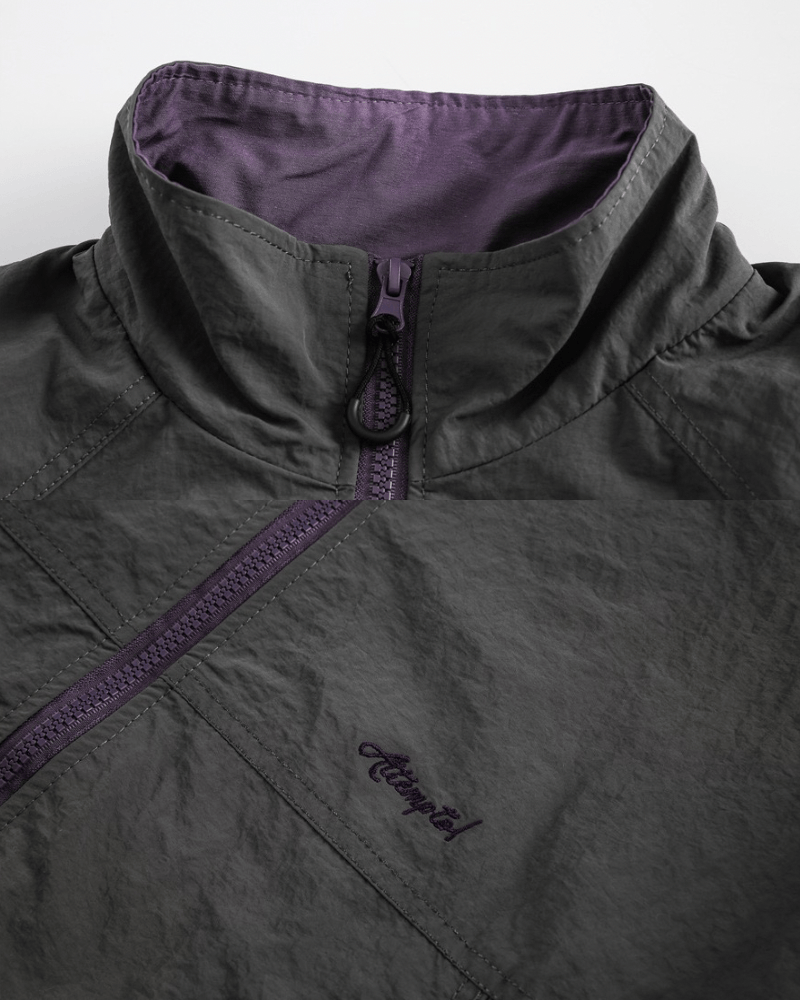 Two‑Tone Zip Windbreaker