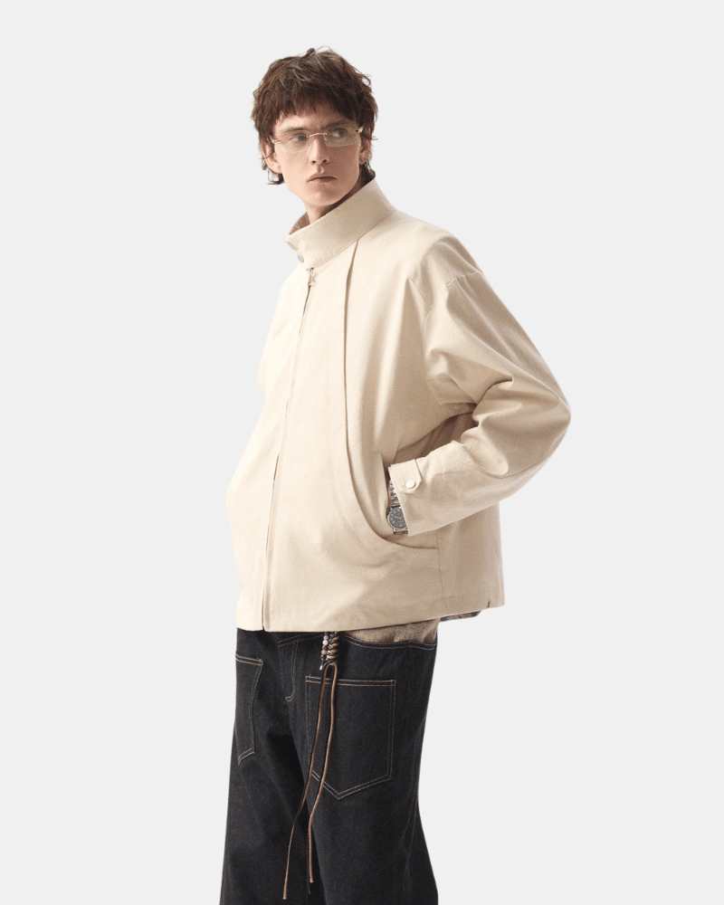 Stand‑Collar Zip Jacket