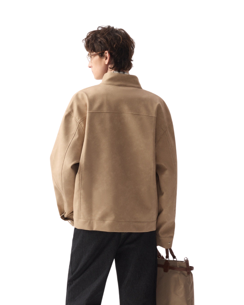 Stehkragen-Jacke