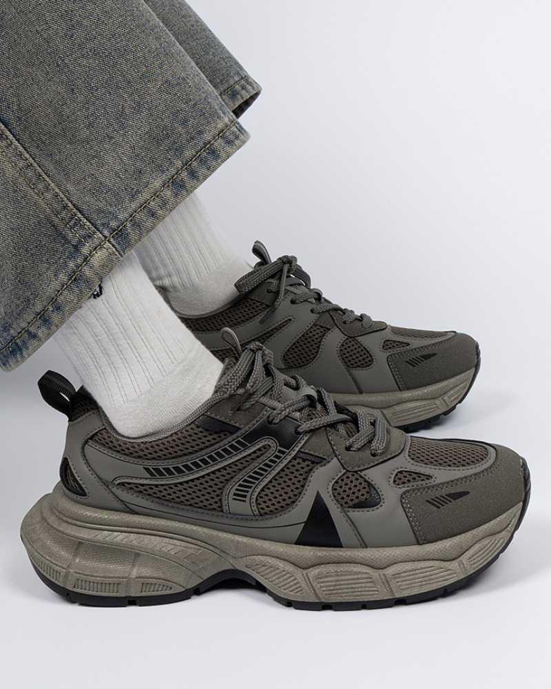Mesh-Panel-Trail-Sneakers