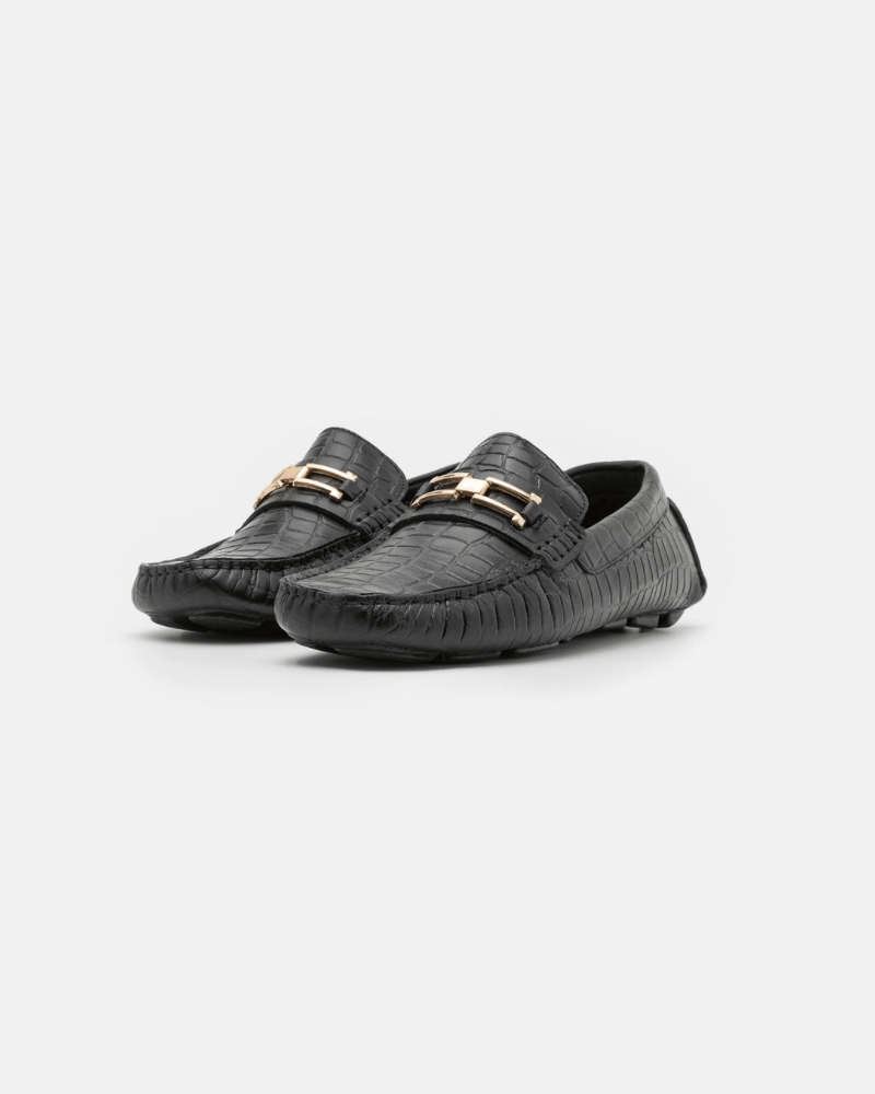 Crocodile Loafer - Black