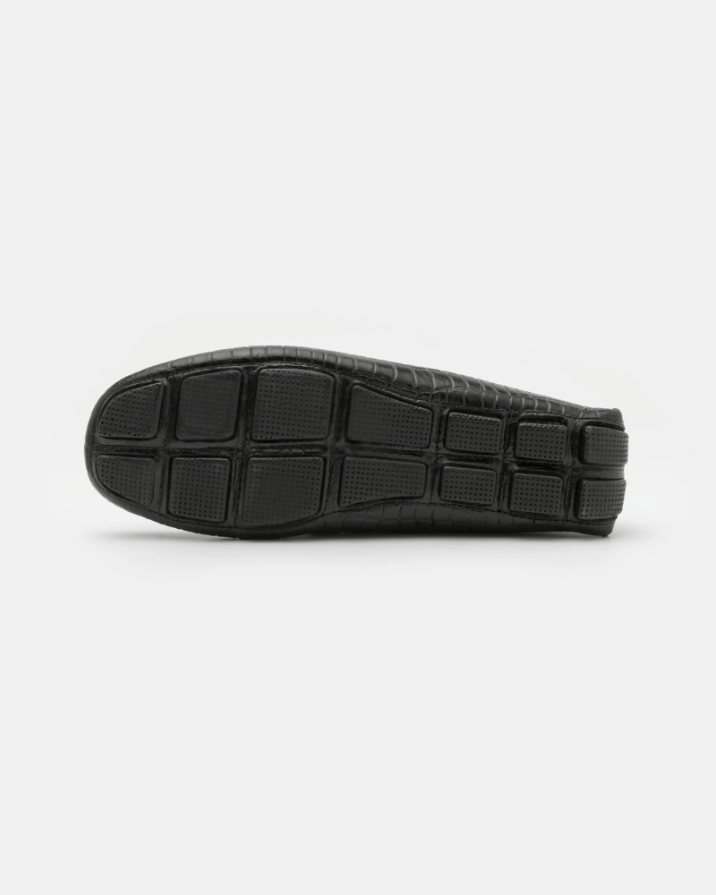 Crocodile Loafer - Black