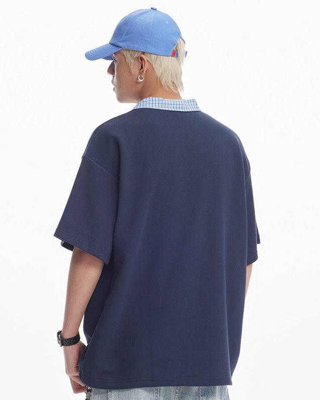 The Valeform Textured Knit Polo Shirt