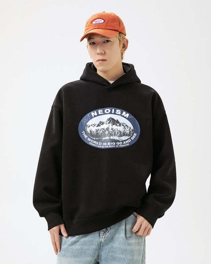 The Norvale Campus Hoodie Vintage Hooded Sweater