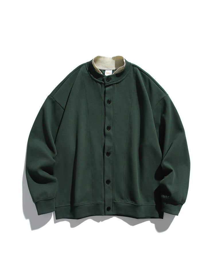 The Ashen Loose Fit Stand-Up Cardigan