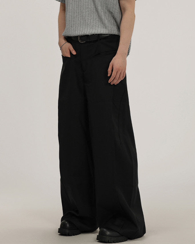 Relaxed Fit Wide-Leg Pants