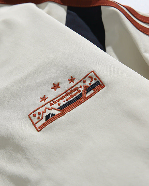 The Harborpoint Campus Style Side Stripe Stand Up Collar Jacket