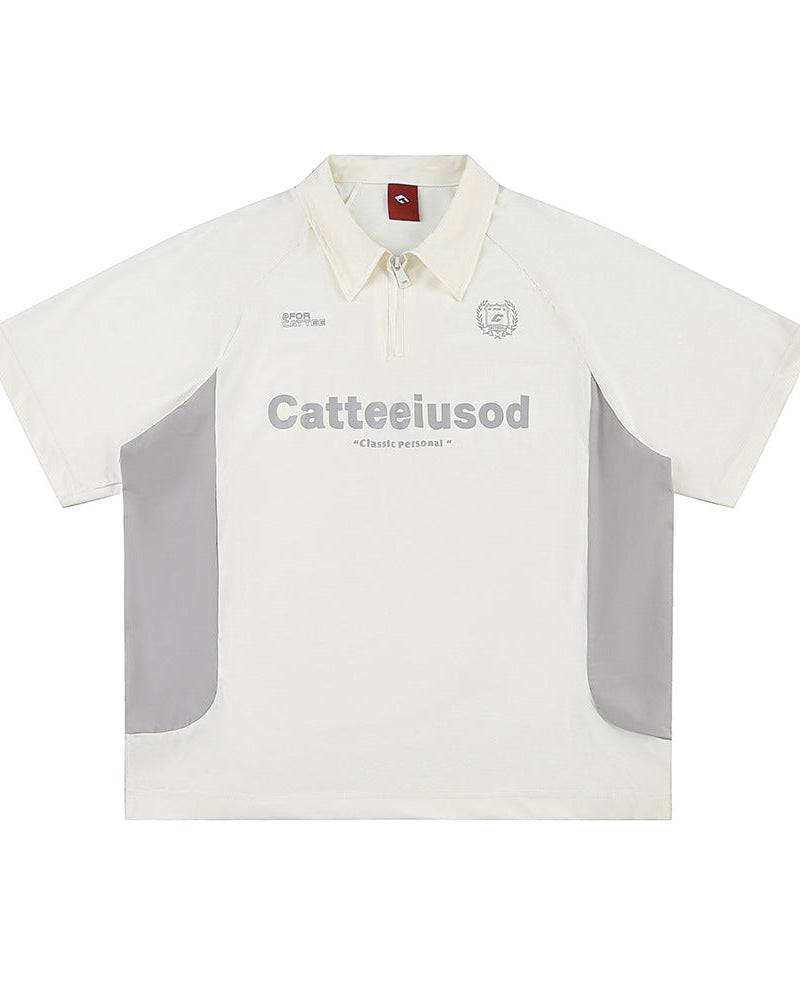 The Contour Knit Quarter-Zip Polo