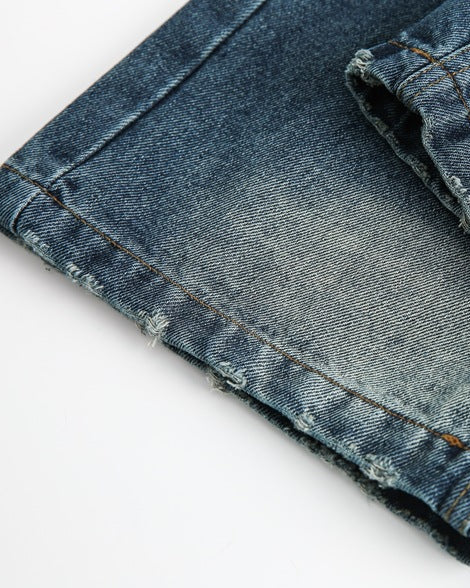 The Ozark Vintage Straight Black Jeans