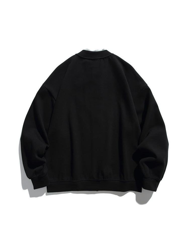 The Ashen Loose Fit Stand-Up Cardigan