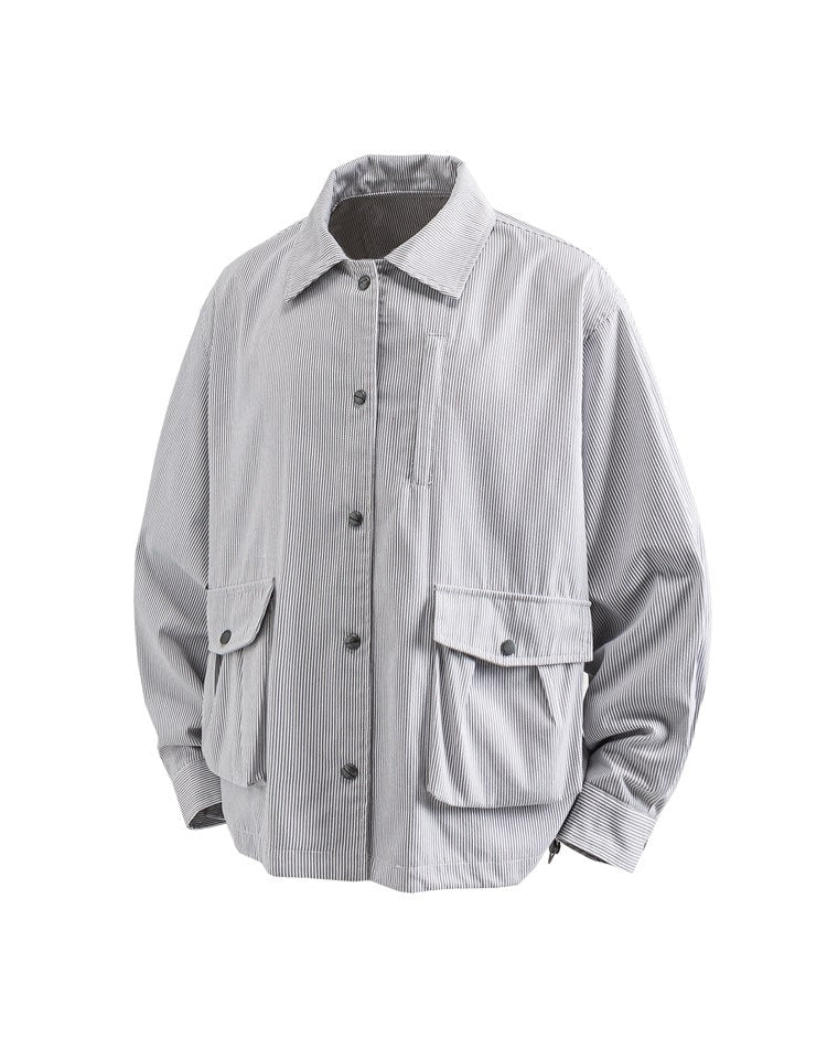 The Oakland Line Striped Cargo Jacket