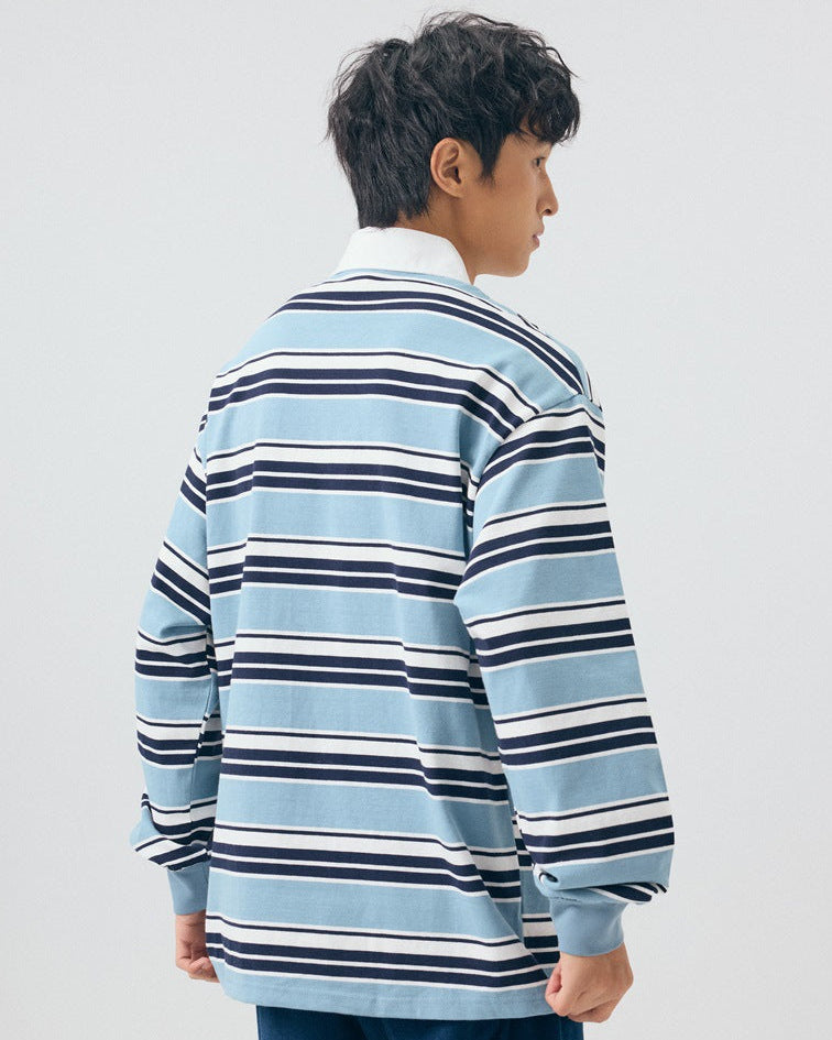 The Shorebound Stripe Polo Sweatshirt