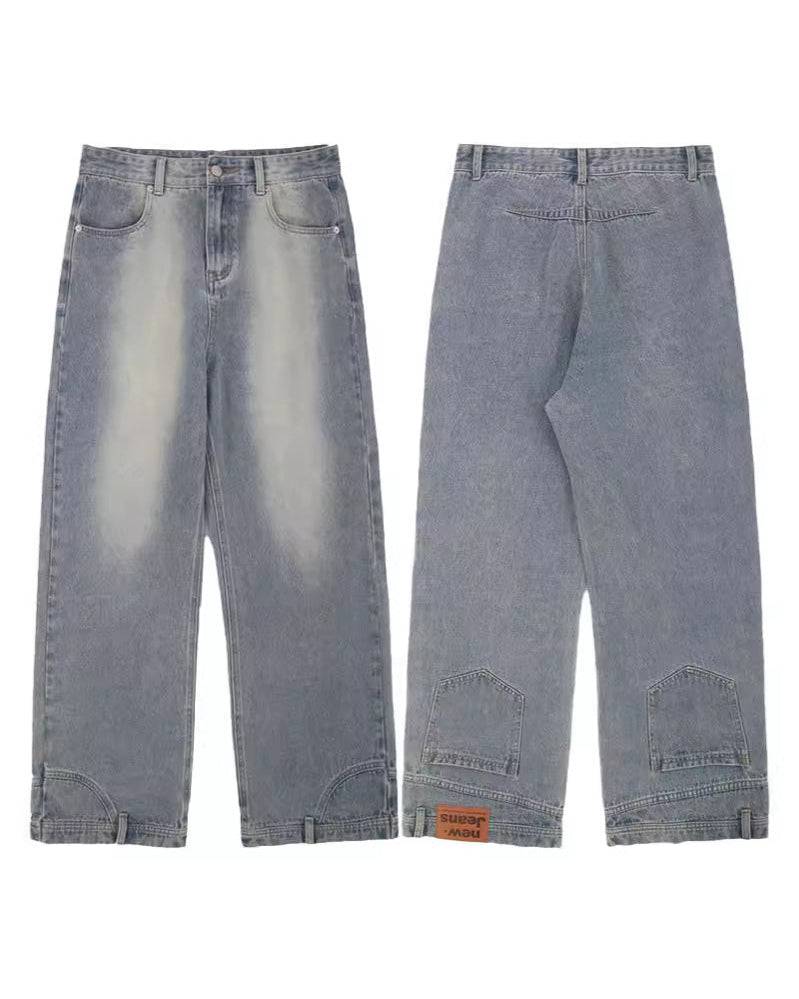 Reverse Edge Wide-Leg Jeans