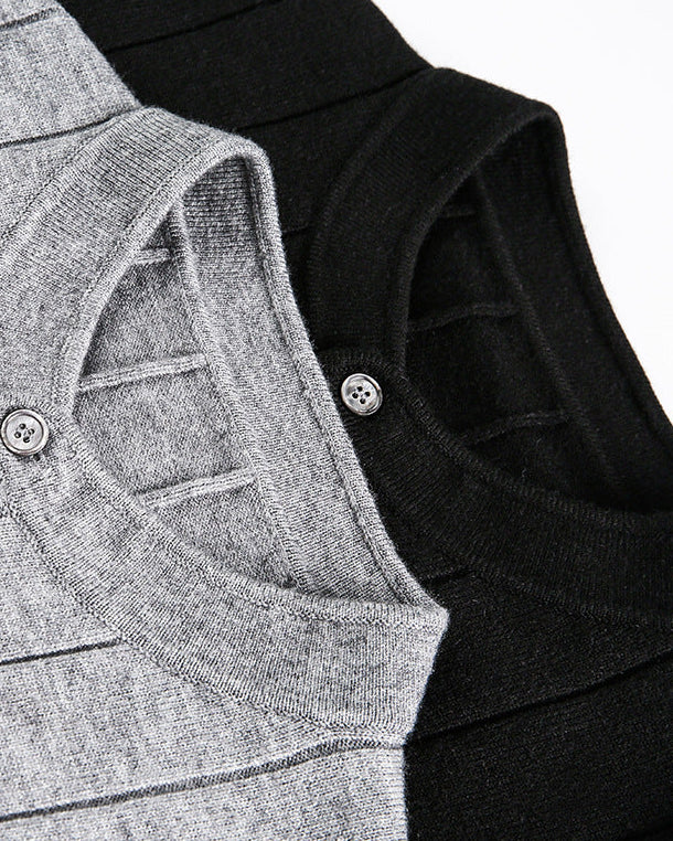 The Precision High-End Retro Polo Sweater