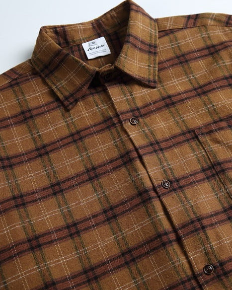 The Prairiecut Long-Sleeved Flannel Plaid Overshirt