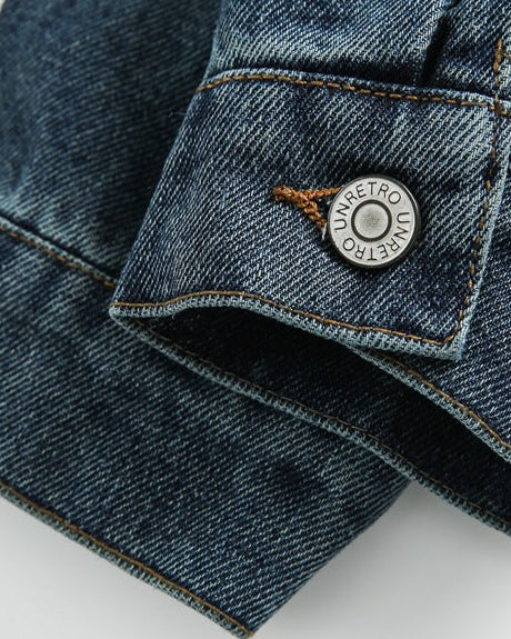 The Silverroute Cleanfit Retro Washed Denim Jacket