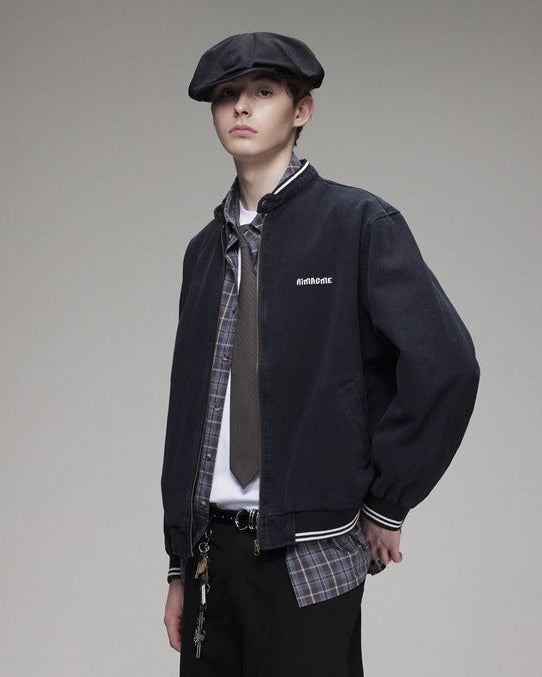 The Skyline Preppy Style Stand Collar Jacket