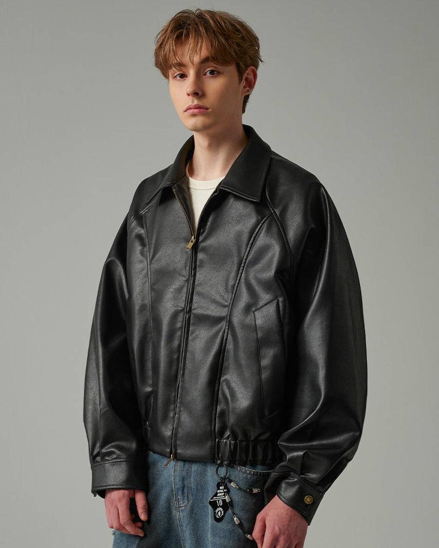 The Langford Cropped Leather Jacket
