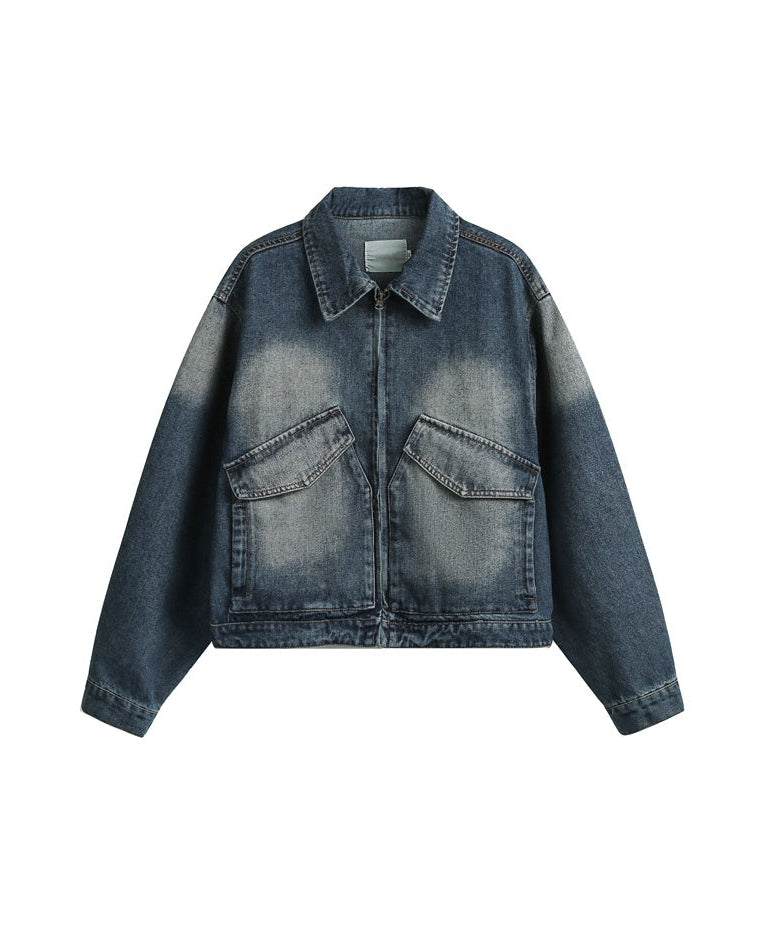 The Silverroute Cleanfit Retro Washed Denim Jacket