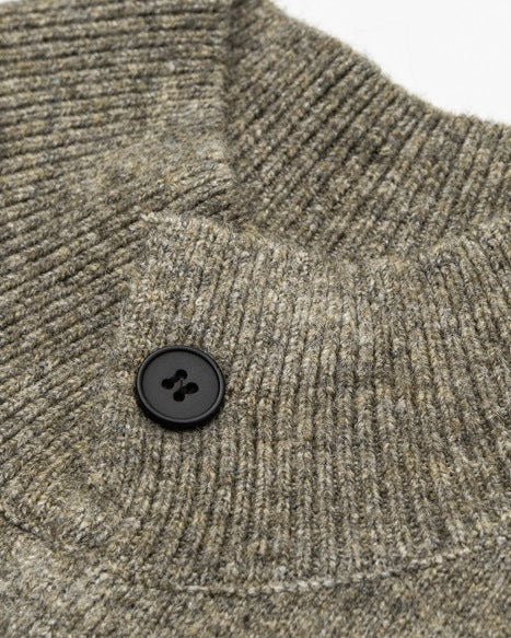 The Cerulean Knitted Cardigan Stand Collar Jacket