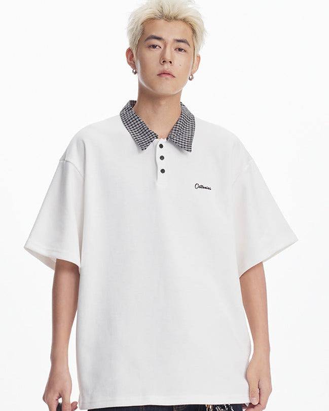 The Valeform Textured Knit Polo Shirt