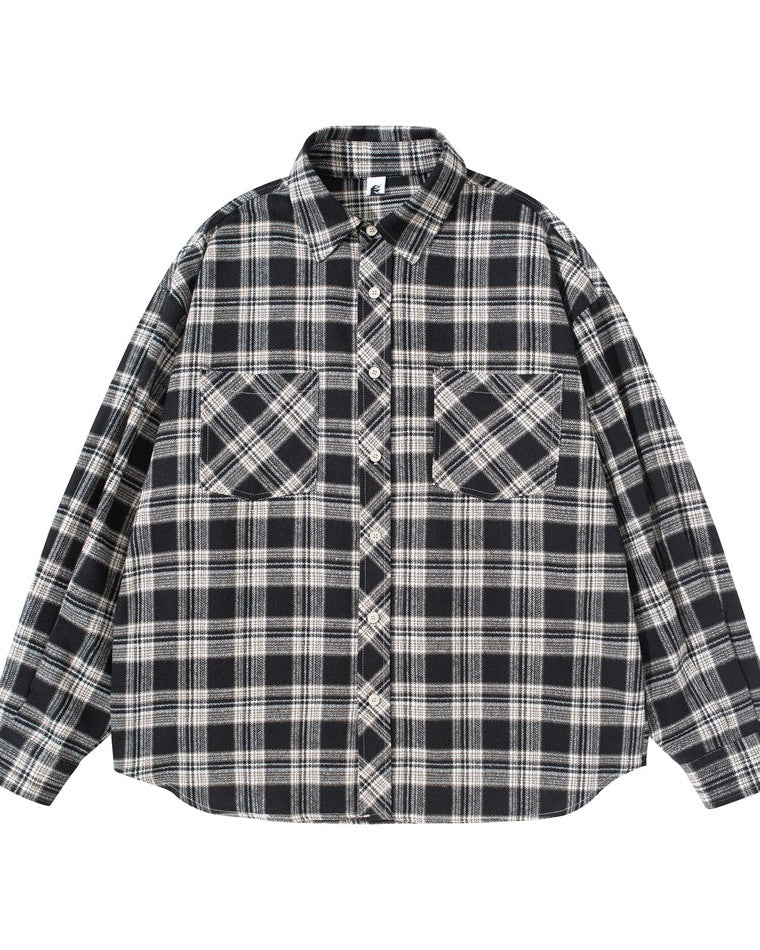 The Baywood Long Sleeve Loose Plaid Shirt