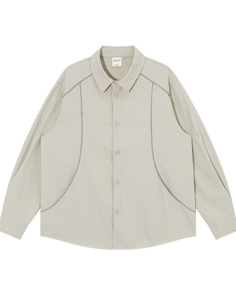 The Belmore Loose Weave Long Sleeve Shirt