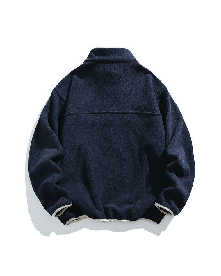 The Bolton Casual Stand Up Collar Fleece Sweater
