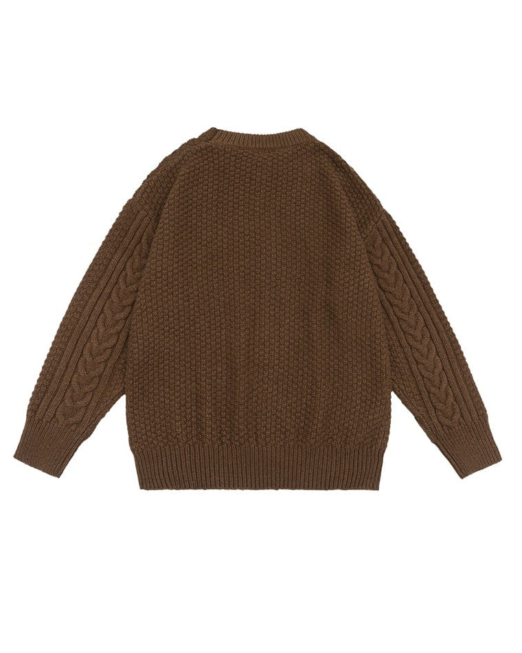 The Cedarbrook Panelled Round Neck Sweater