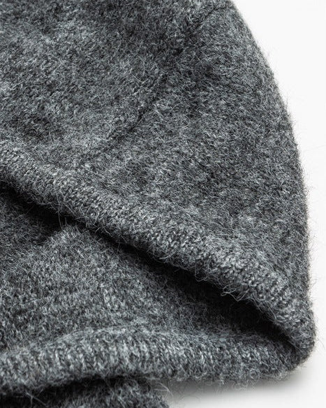 The Velour Knitted Cardigan Hooded Jacket