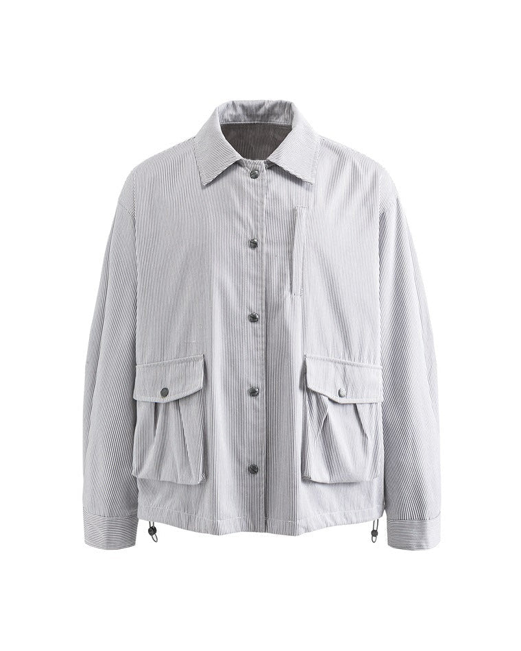 The Oakland Line Striped Cargo Jacket