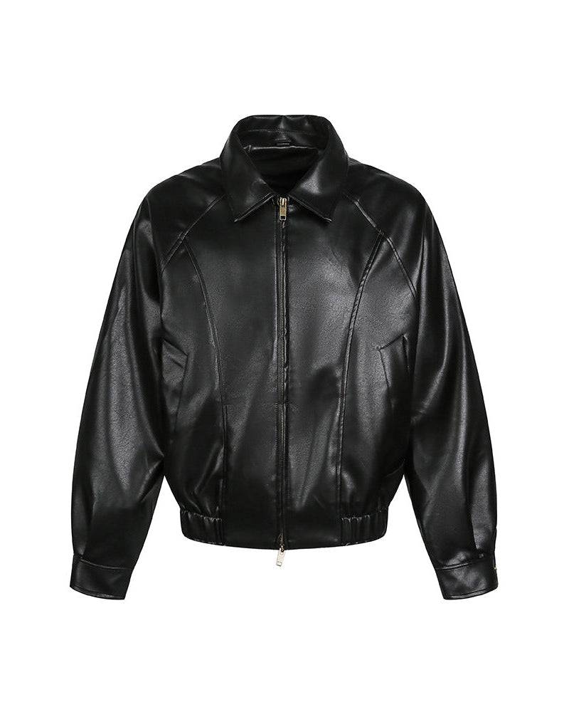 The Langford Cropped Leather Jacket