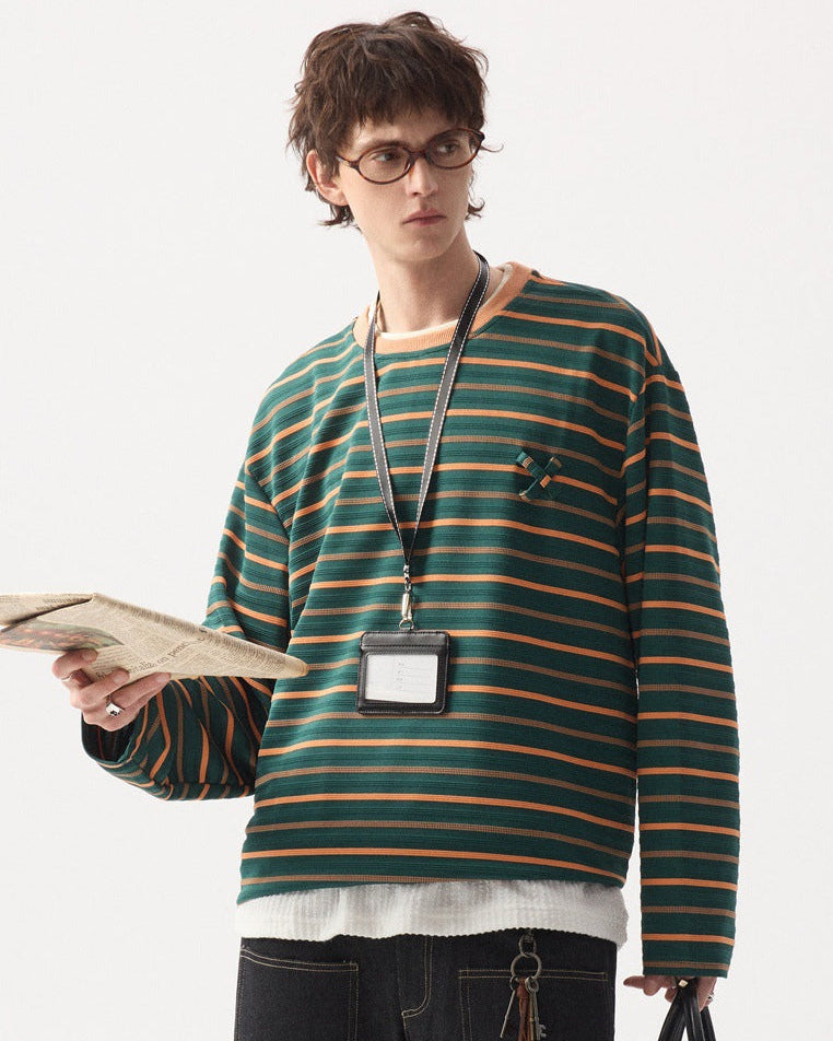 The Strata Line Crew Pullover Sweater