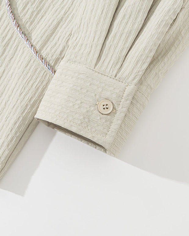 The Belmore Loose Weave Long Sleeve Shirt