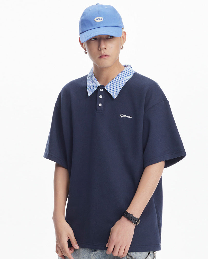 The Valeform Textured Knit Polo Shirt