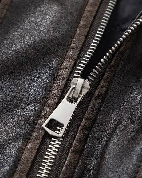 The Aurion PU Leather Padded Jacket