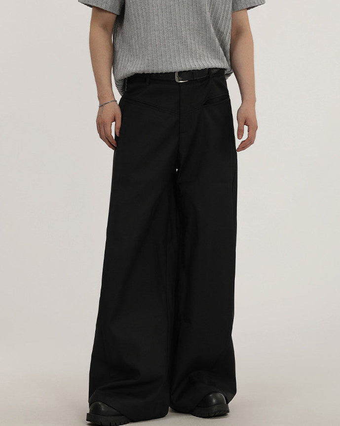 Relaxed Fit Wide-Leg Pants