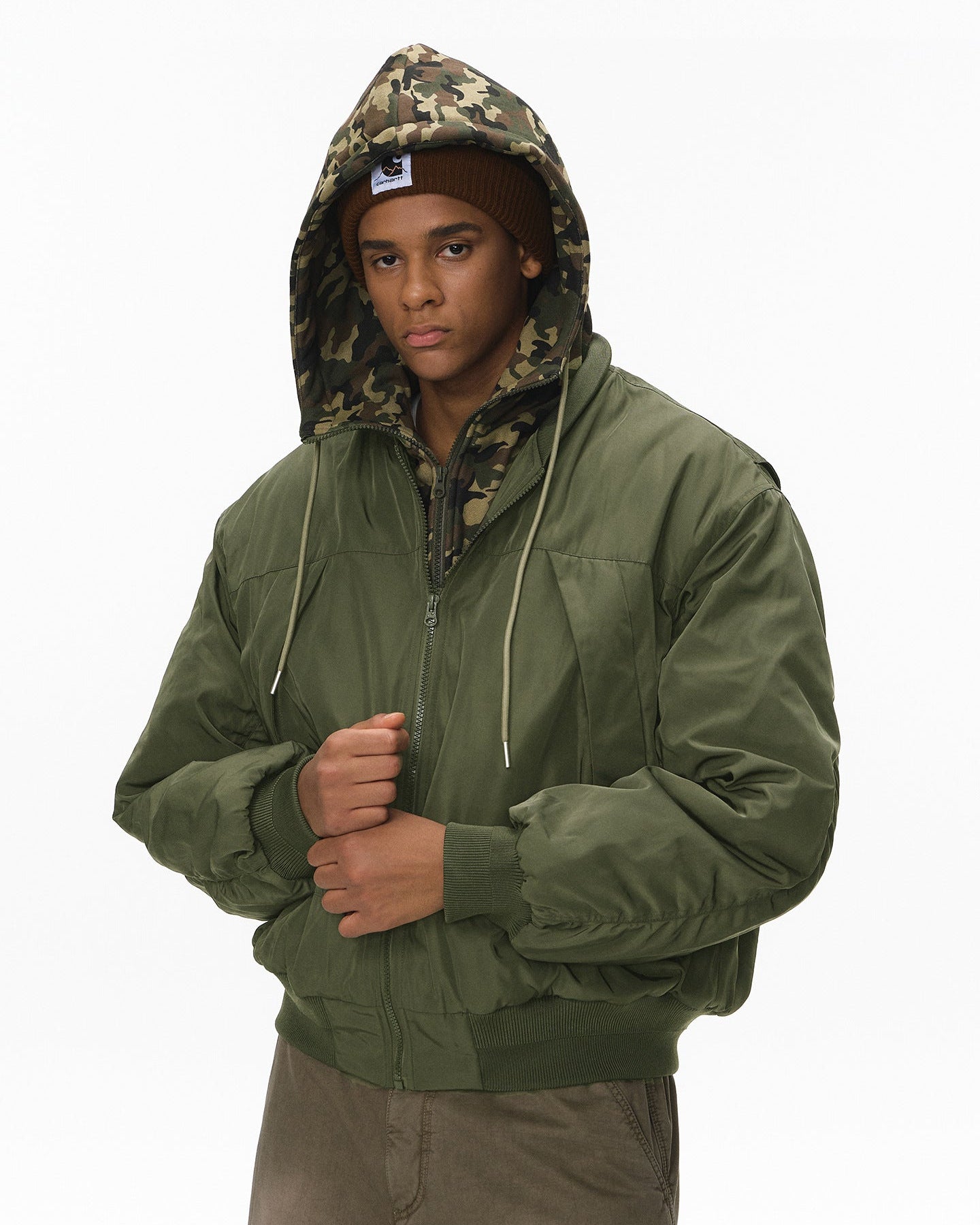 The Detachable Faux Baseball Jacket