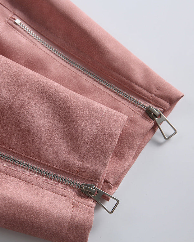 The Rainford PU Loose Cargo Jacket