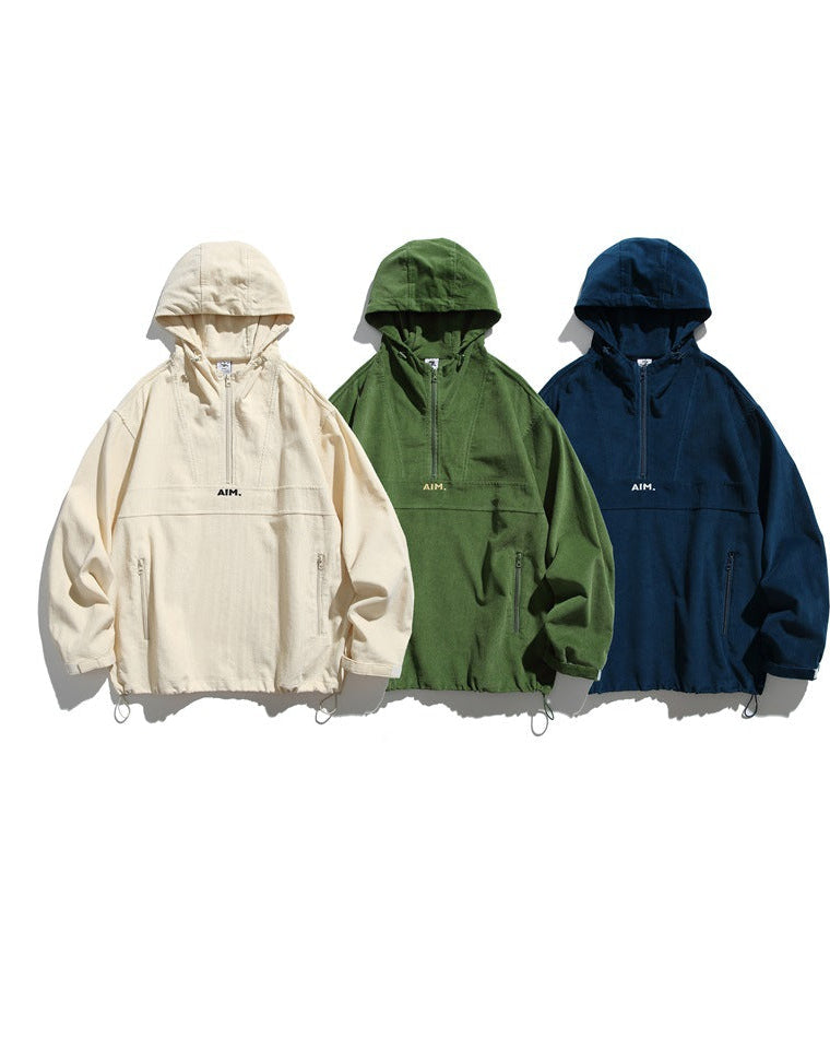 The Ironcrest Vintage Corduroy Pullover Jacket
